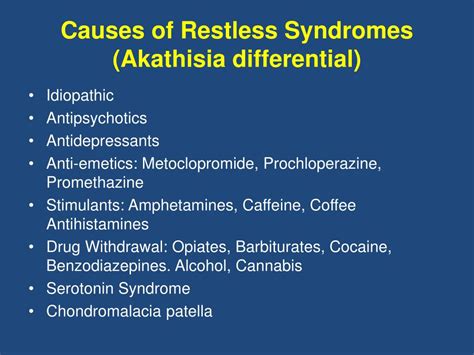 akathisia differential