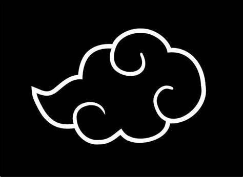 akatsuki cloud black and white
