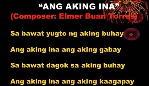 Ang Aking Ina Talata