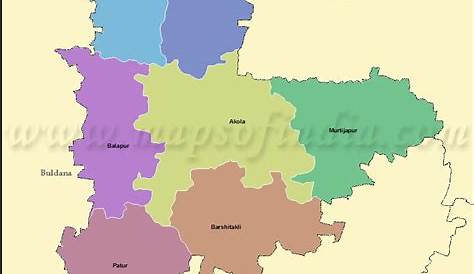 Akola District Map With Taluka Official Web Site Of Inspector General Of Police, Amravati