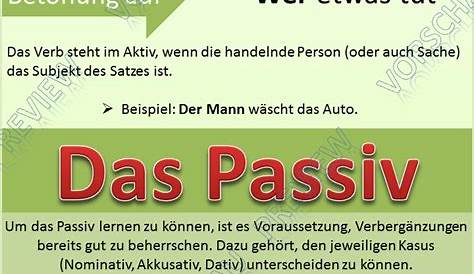 Aktiv-Passiv Regel | Open Deutsch – Deine Plattform für Sprache