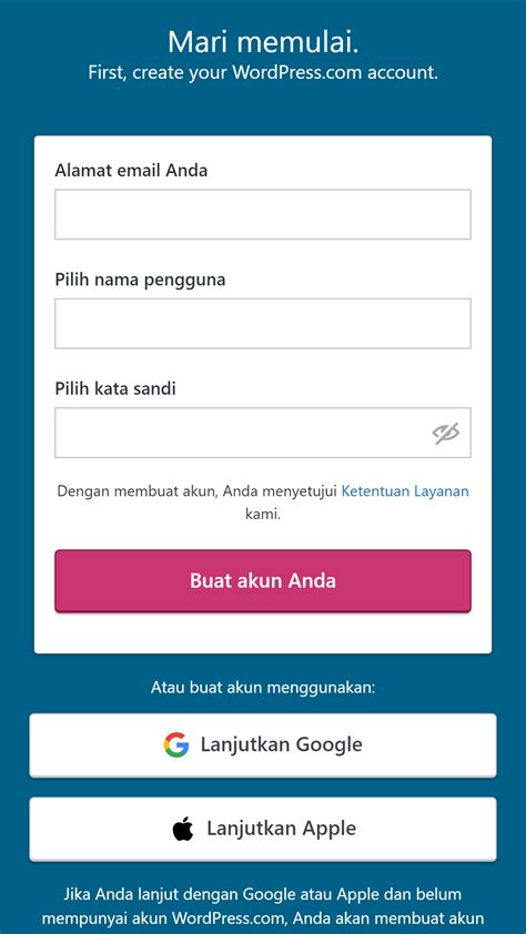 akun wordpress.com