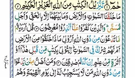 Tajwīdī Qur'ān | Juz 26 | حم | PDF (القرآن جز ٢٦)