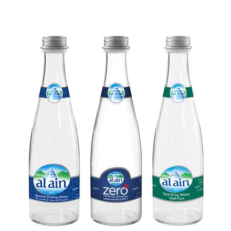 al ain glass water bottles