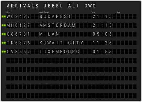 al maktoum airport flight schedule