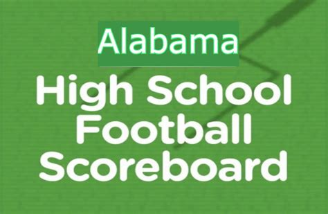 alabama high football scores