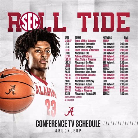 alabama men's basketball schedule 2023-24