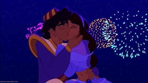 aladdin and jasmine kiss magic carpet