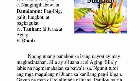 Ang alamat ng saging