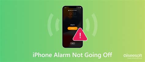 Alarm Doesn't Go Off When On Silent
