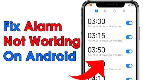 Alarm Not Working For Android