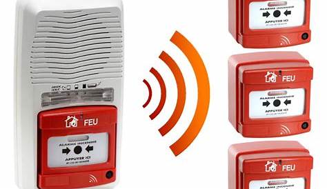 Alarme Incendie Type 4 Sans Fil Radio Flash