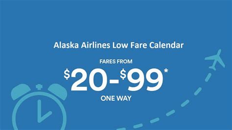 Alaska Airlines Low Fare Calendar