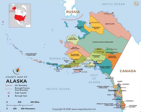 Alaska Map By County