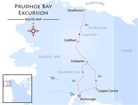 Alaska Map Prudhoe Bay