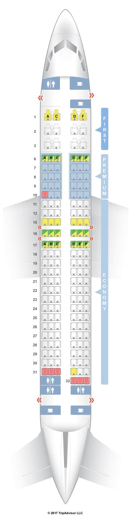 alaska airlines boeing 737 seat map