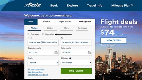 alaska airlines book a flight round trip