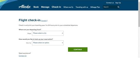alaska airlines check in online