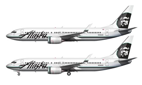 alaska airlines old livery