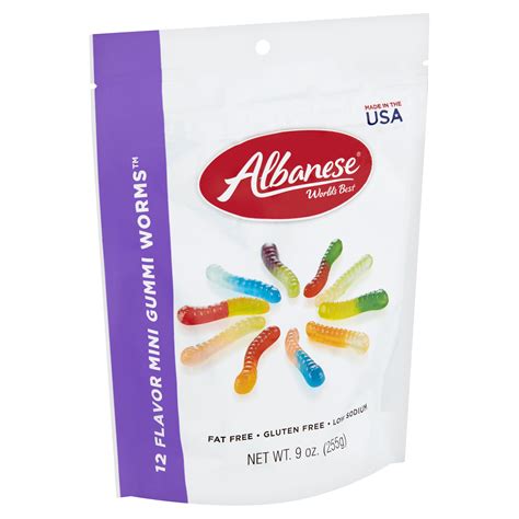 albanese gummy worms nutrition