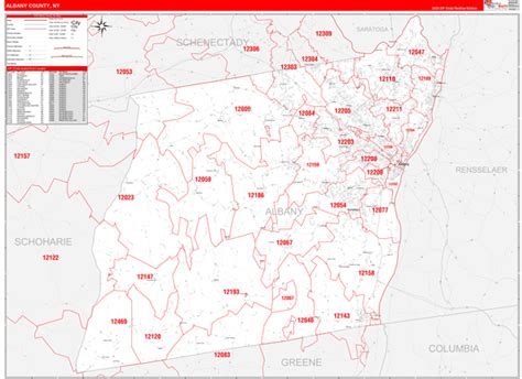 Albany County Ny Zip Code Map