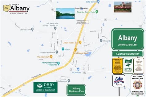 Albany Ohio Map