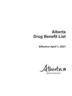 alberta drug benefit list pdf