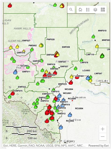 alberta forest fire map 2023