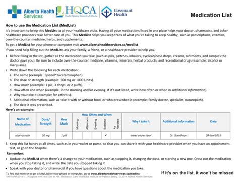 alberta health medication coverage
