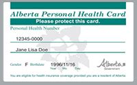 alberta health services health care card