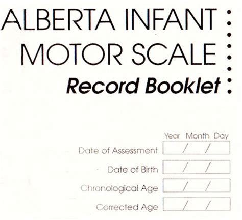 alberta infant motor scale purchase