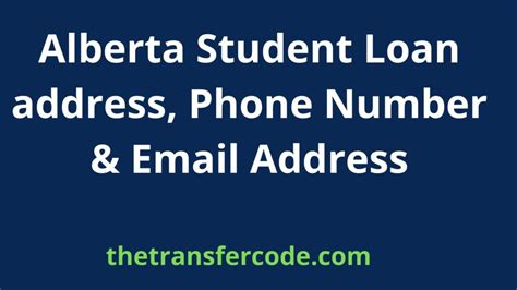 alberta student aid mailing address