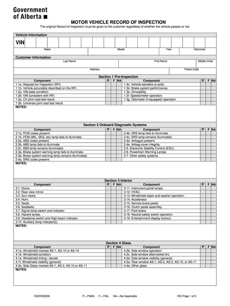 alberta vehicle inspection form