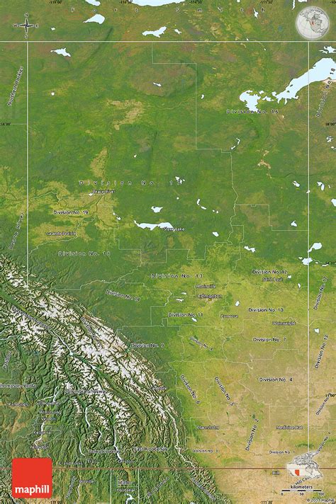 alberta weather satellite map