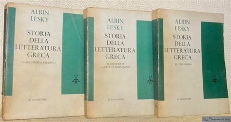 albin lesky storia della letteratura greca