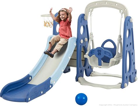 albott 4 in 1 toddler slide and swing set
