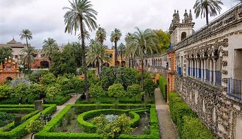 Entrance To The Palace Alcazar In Seville Stock Image