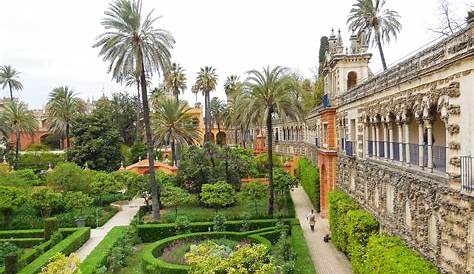 gardens at the Real Alcazar Palace Seville 