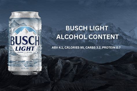 Busch Light Beer Classic Taste with Fewer Calories