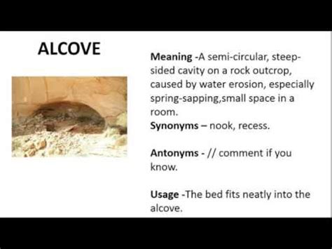 Alcove Definition River