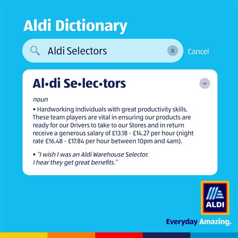 Aldi Selector Job Description
