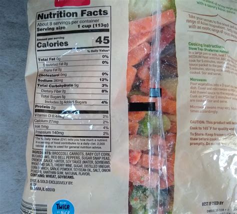 Aldi Stir Fry Calories