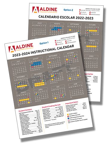 aldine isd calendar 2023 2024