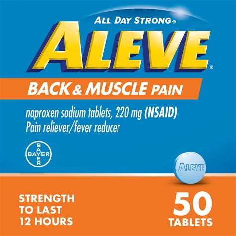 aleve back and muscle pain vs aleve