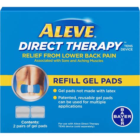 aleve direct therapy tens device gel pads