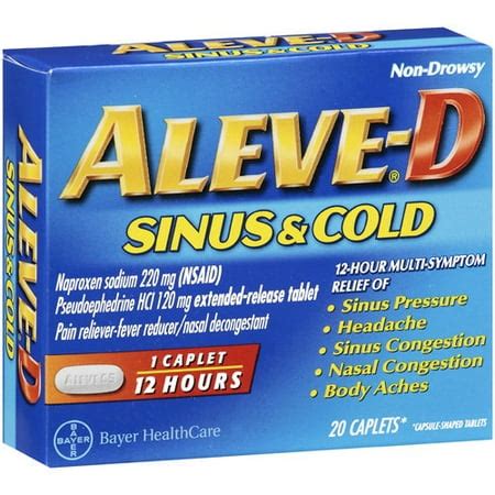 aleve sinus and headache discontinued