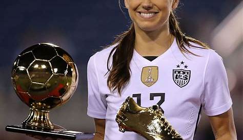 Alex Morgan, winner of the golden boot and golden ball awards in the