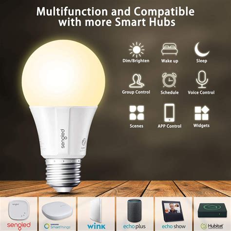 UKWiFi Smart Bulb Alexa, E27 9W Smart Light Bulb