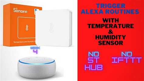 Alexa Temperature Sensor Routine