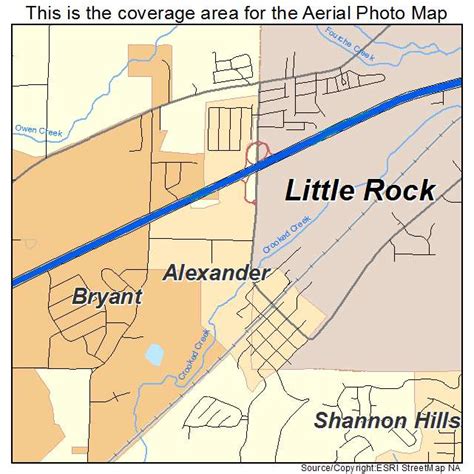 Alexander Arkansas Map